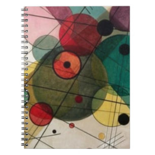 Kandinsky Abstrakt Circles Spiral Photo Notebook Anteckningsbok