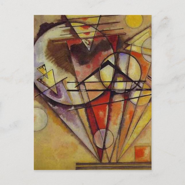 Kandinsky Abstrakt Circles Vykort (Framsida)