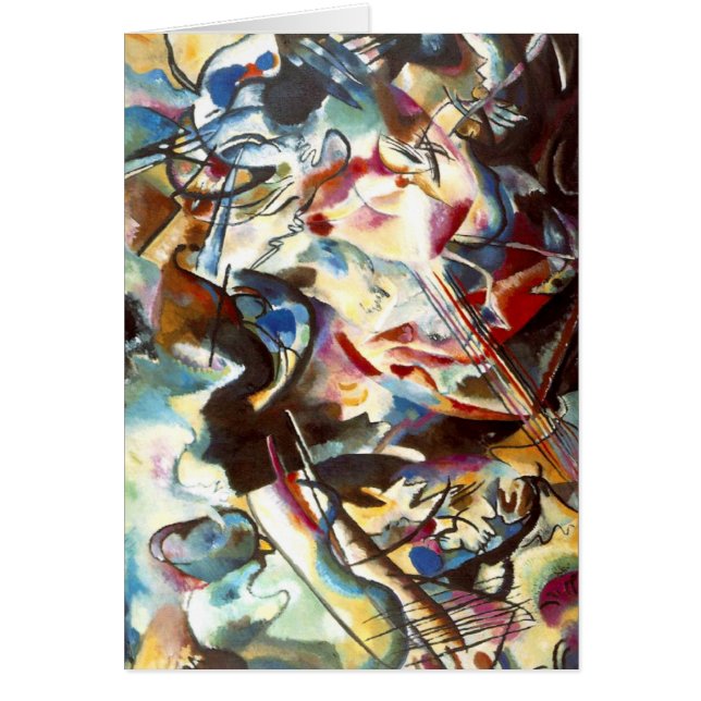 Kandinsky Abstrakt Composition VI Hälsningskort (Framsidan)