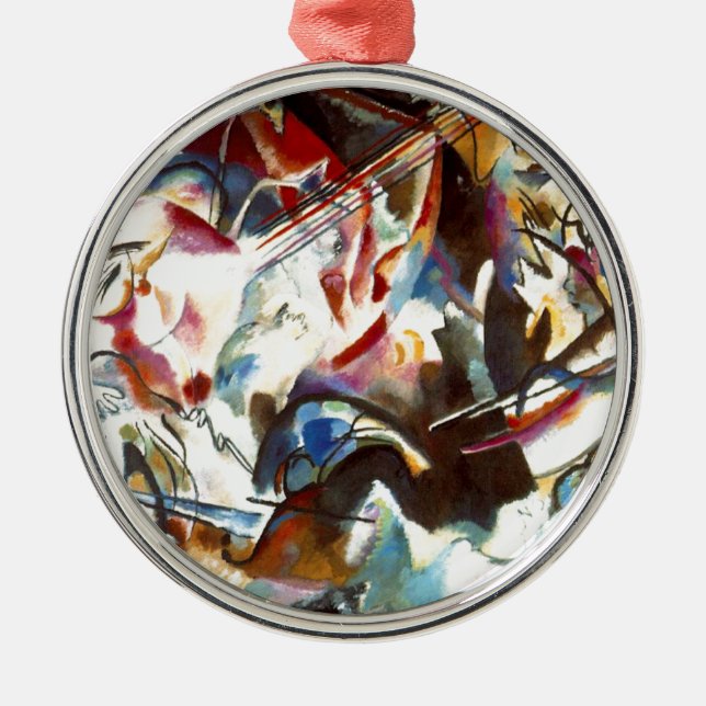 Kandinsky Abstrakt Composition VI Julgransprydnad Metall (Framsidan)