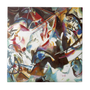 Kandinsky Abstrakt Composition VI Kakelplatta