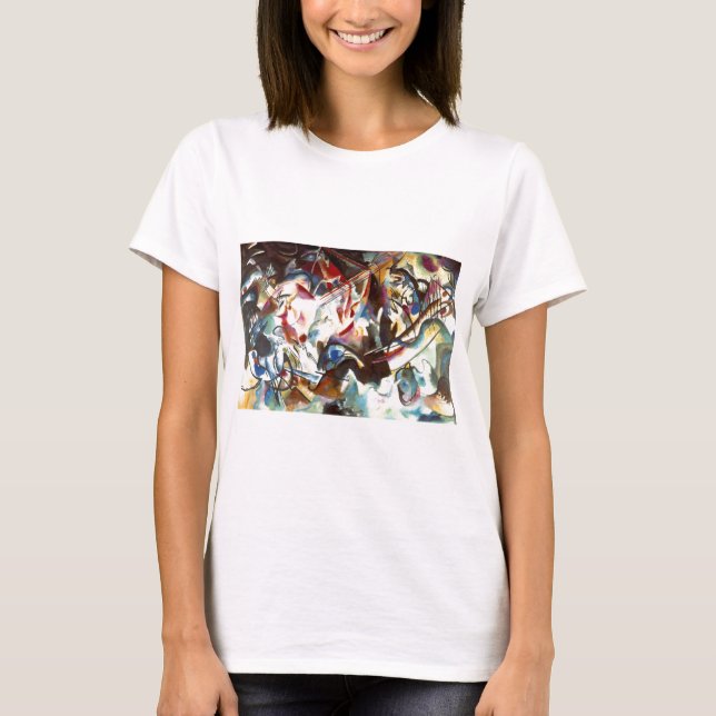 Kandinsky Abstrakt Composition VI Tee (Framsida)
