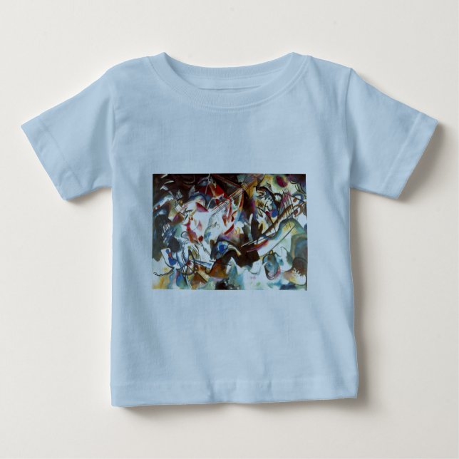 Kandinsky Abstrakt Composition VI Tee Shirt (Framsida)