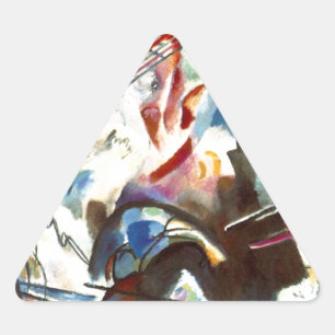 Kandinsky Abstrakt Composition VI Triangelformat Klistermärke