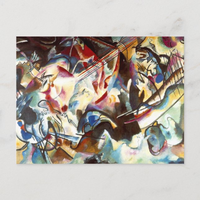 Kandinsky Abstrakt Composition VI Vykort (Framsida)