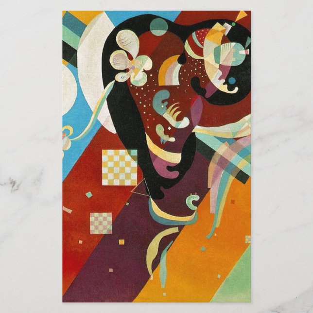 Kandinsky Abstrakt Compositon IX Brevpapper (Framsida)