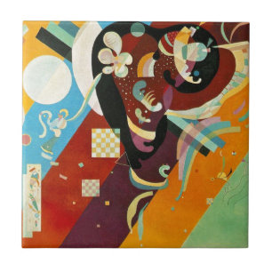 Kandinsky Abstrakt Compositon IX Kakelplatta