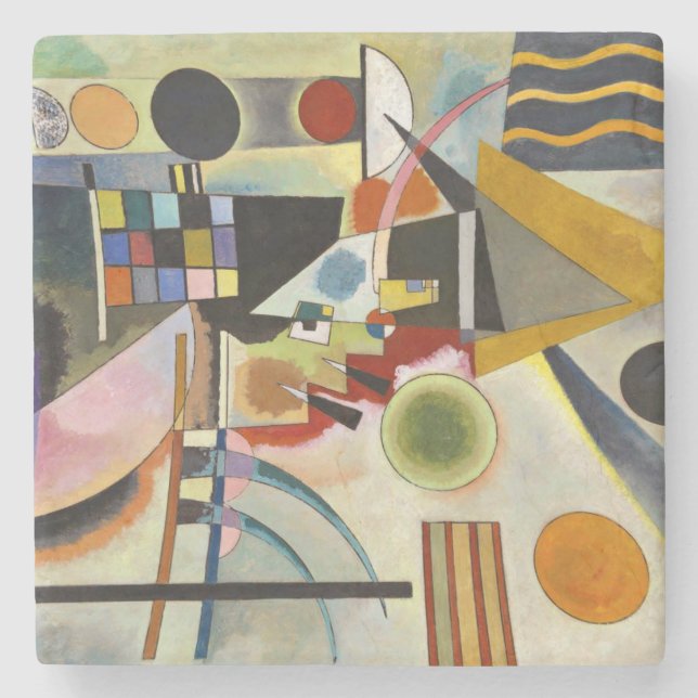Kandinsky Abstrakt Expressionist Artwork Stenunderlägg (Framsidan)