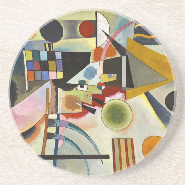 Kandinsky Abstrakt Expressionist Artwork Underlägg (Framsidan)