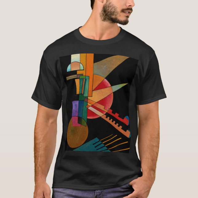 Kandinsky - Abstrakt Interpretation T Shirt (Framsida)