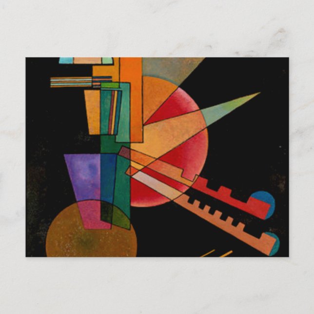 Kandinsky - Abstrakt Interpretation Vykort (Framsida)