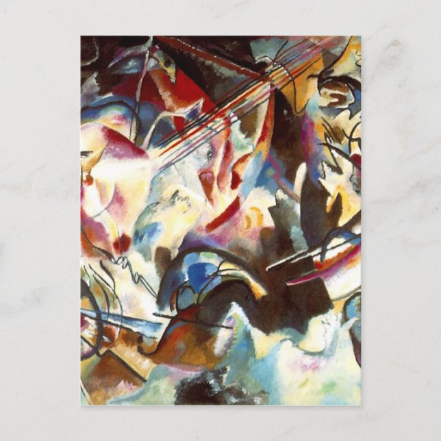 Kandinsky Abstrakt komposition VI Vykort (Framsida)