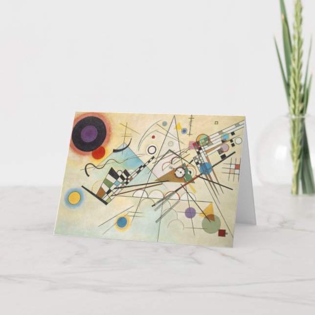 Kandinsky abstrakt konst kort (Framsida)