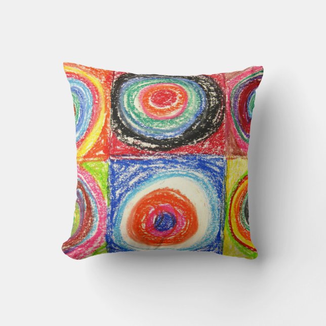 Kandinsky abstrakt konst kudde (Framsida)
