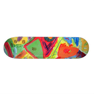 Kandinsky abstrakt konst skateboard bräda 21,5 cm
