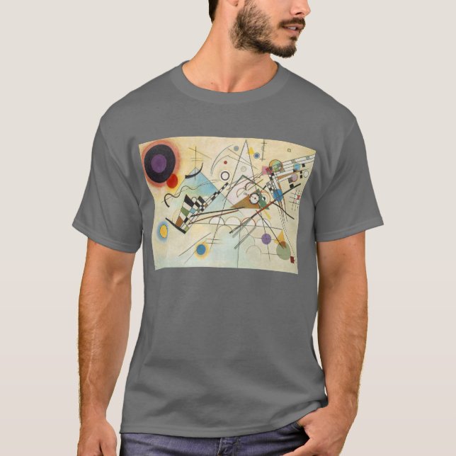 Kandinsky abstrakt konst t-shirt (Framsida)