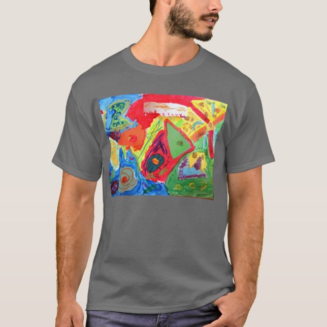 Kandinsky abstrakt konst t shirt (Framsida)