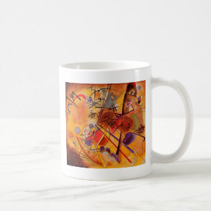 Kandinsky abstrakt konstverk kaffemugg