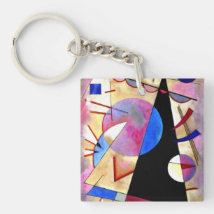 Kandinsky - Abstrakt kubism med Pinks och Blues