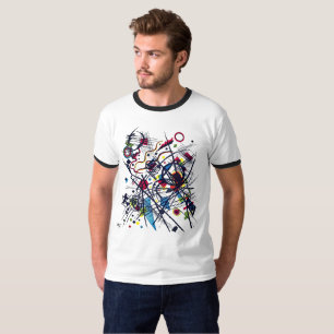Kandinsky Abstrakt Litografi Retro Ringer T-Shirt