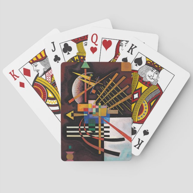 Kandinsky Abstrakt måla klassiskt teckning Casinokort (Baksidan)