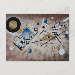 Kandinsky abstrakt målar upp medelårhundradets mod vykort