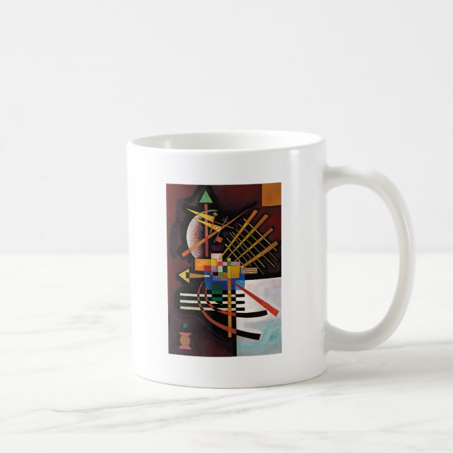 Kandinsky Abstrakt Painting Classical Artwork Kaffemugg (Höger)