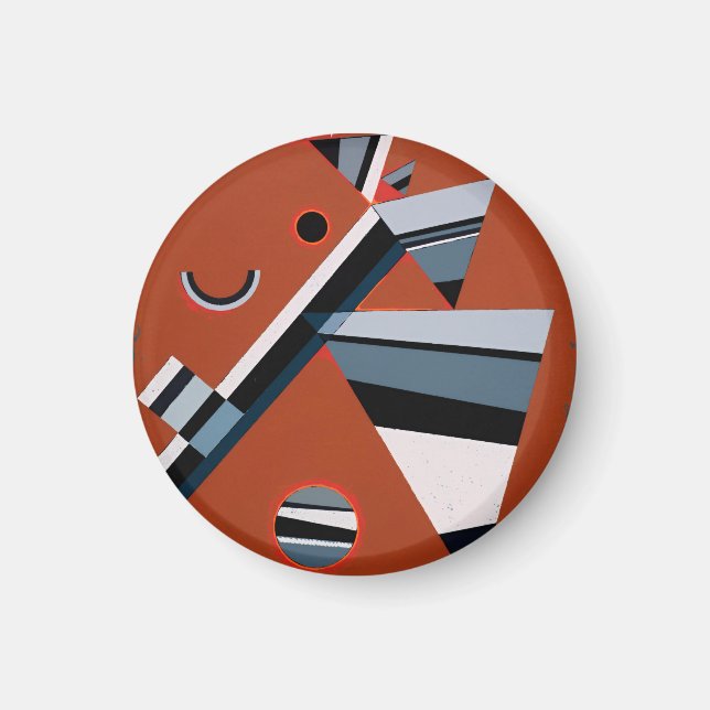 Kandinsky Abstrakt Painting Modern Art Magnet (Framsidan)