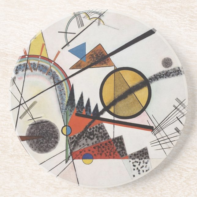 Kandinsky Abstrakt Painting Modern Art Master Underlägg (Framsidan)