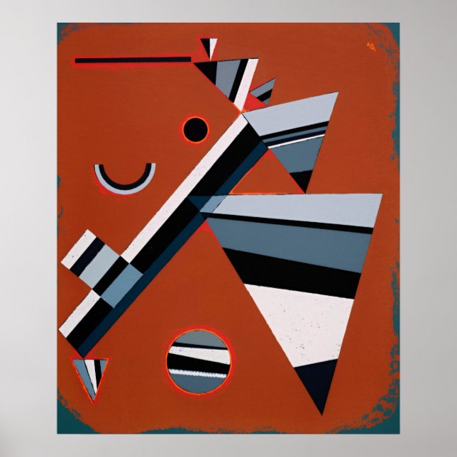 Kandinsky Abstrakt Painting Modern Art Poster (Framsidan)