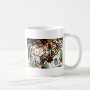 Kandinsky abstrakt sammansättning VI Kaffemugg