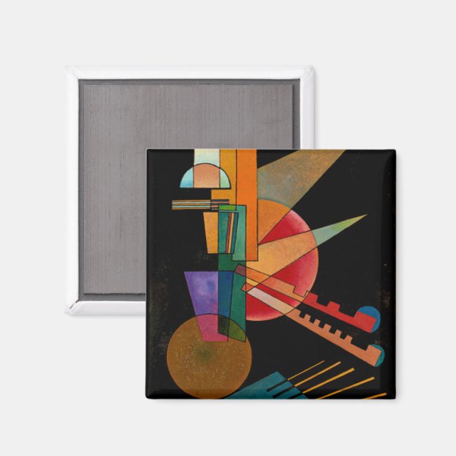 Kandinsky - Abstrakt tolkning Magnet (Front/Back)