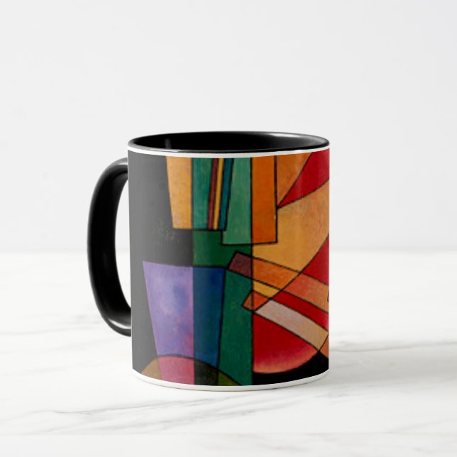 Kandinsky - Abstrakt tolkning Mugg (Framsida vänster)
