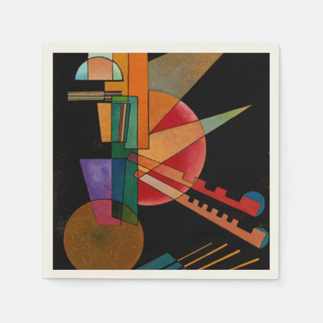 Kandinsky - Abstrakt tolkning Pappersservett (Framsidan)