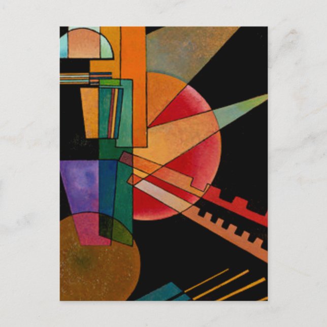 Kandinsky - Abstrakt tolkning Vykort (Framsida)