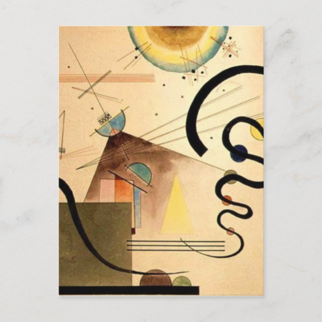 Kandinsky Abstrakt Vykort (Framsida)