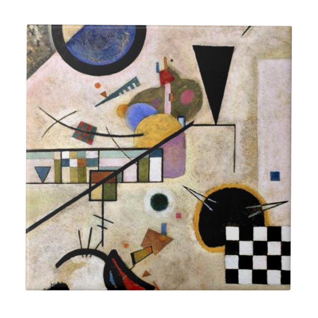 Kandinsky - Accords Opposes, Kakelplatta (Framsidan)