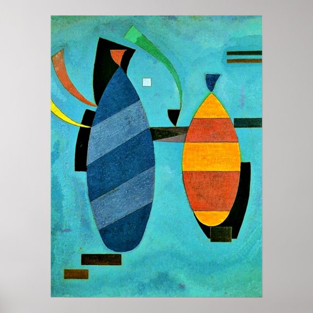 Kandinsky - Båda randiga Poster (Framsidan)