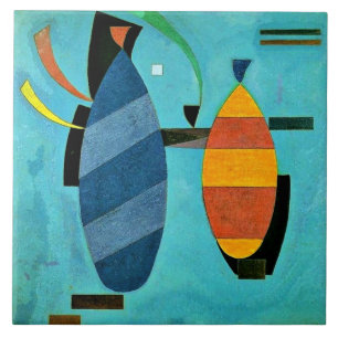 Kandinsky - Båda stripe Kakelplatta