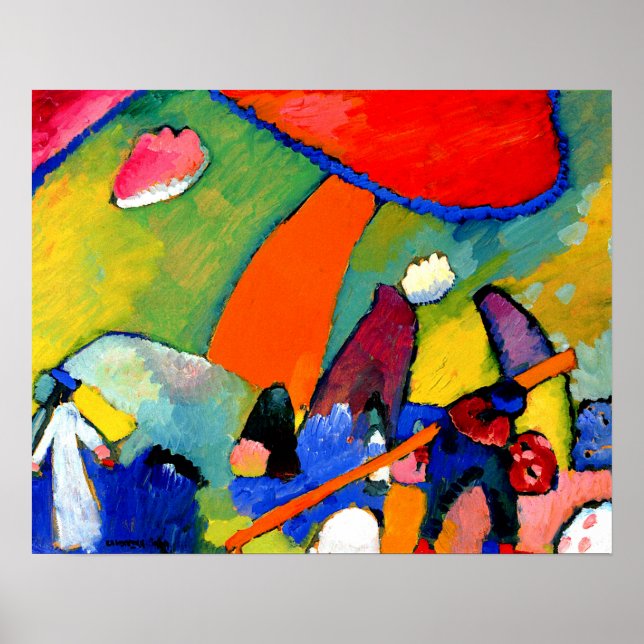 Kandinsky - Beach Scene Poster (Framsidan)