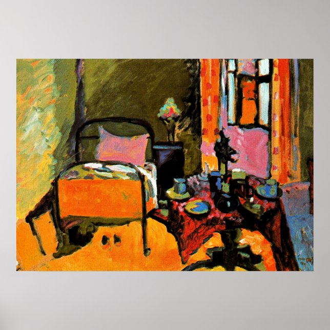 Kandinsky - Bedroom in Aintmillerstrasse Poster (Framsidan)