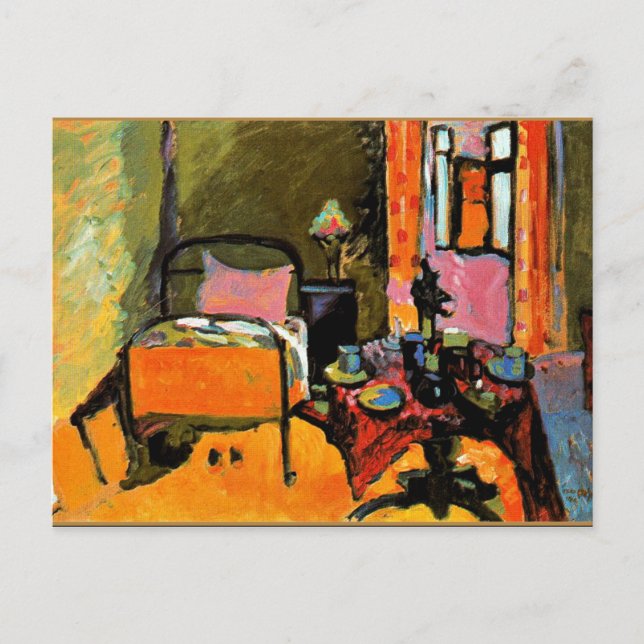 Kandinsky - Bedroom in Aintmillerstrasse Vykort (Framsida)