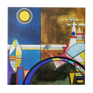 Kandinsky belägger med tegel den underbara grinde kakelplatta