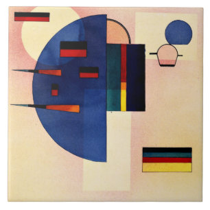 Kandinsky - Beräknad, populär målning. Kakelplatta
