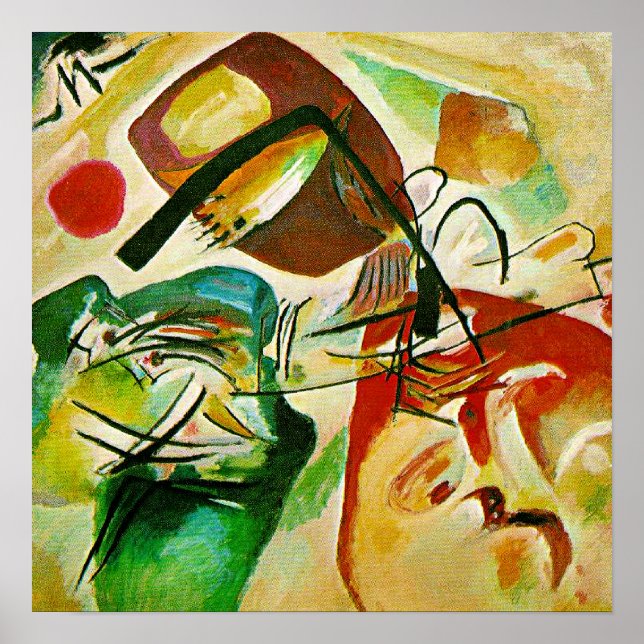 Kandinsky - Bild med en svart båge, Poster (Framsidan)