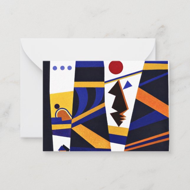 Kandinsky - bindande, färgstarka teckningar av abs anteckningskort (Framsida)