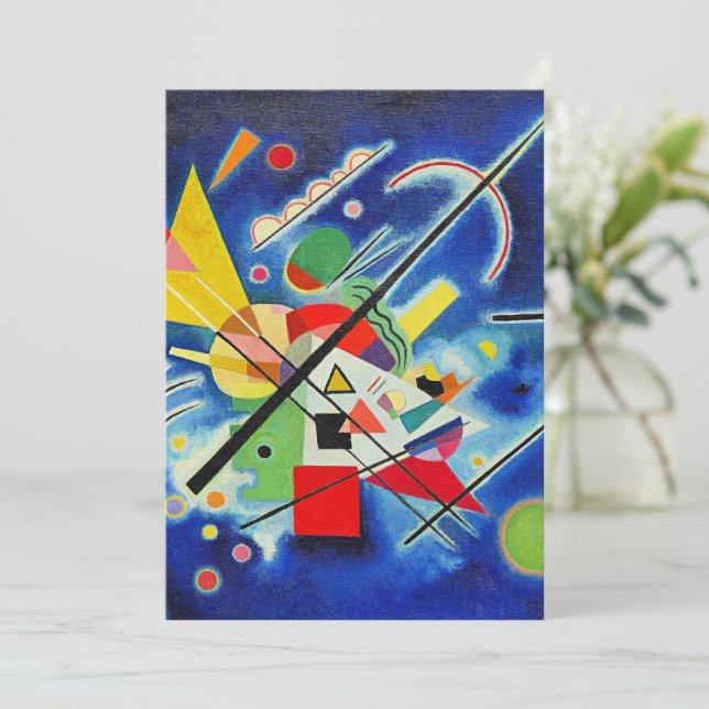 Kandinsky - blå målning kort (Stående Fram)