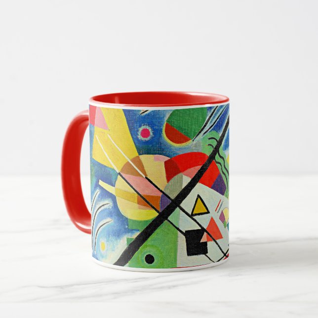Kandinsky - Blå målning Mugg (Framsida vänster)
