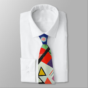 Kandinsky - Blå målning Slips