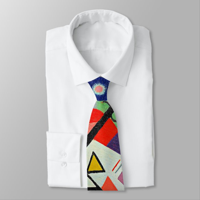 Kandinsky - Blå målning Slips (Bunden)